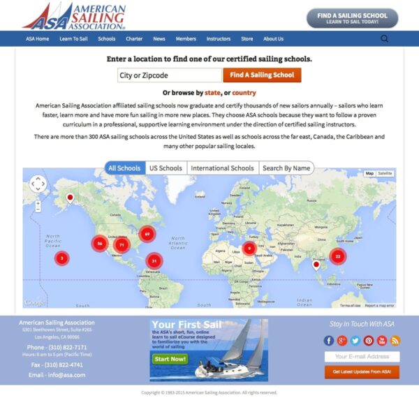 New ASA.com Website - American Sailing