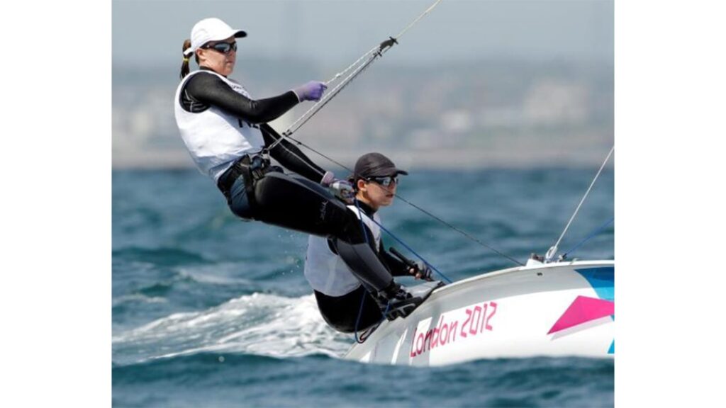 Polly Powrie of New Zealand, sailing Olympic medalist.