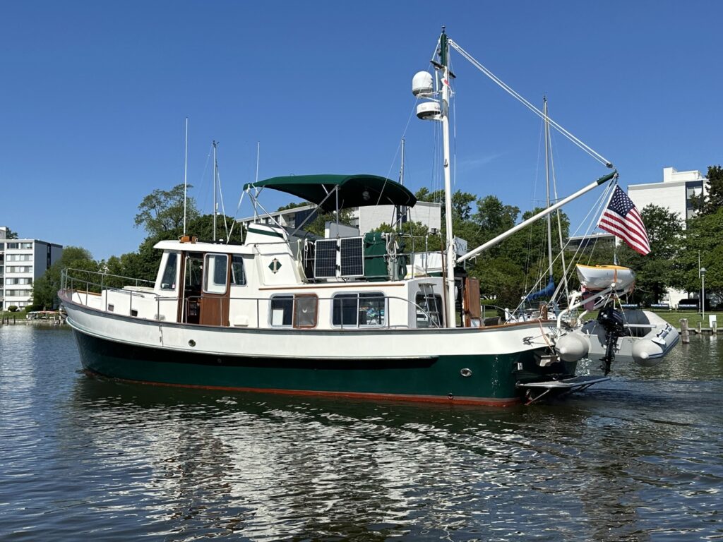 A trawler on a sunny day