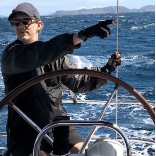 Behind the wheel pointing