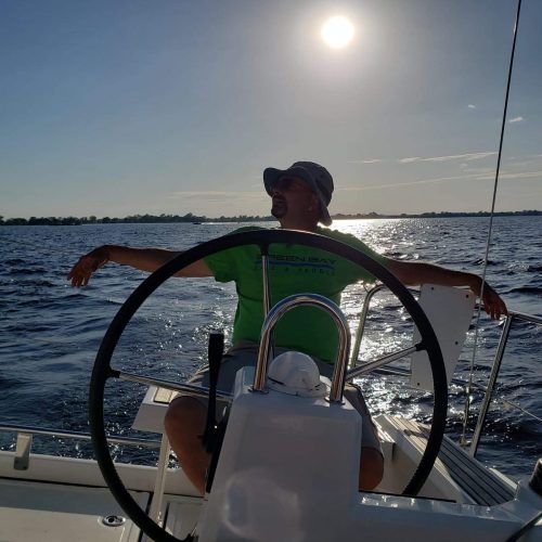 Joan Koehne - ASA Bill at the helm