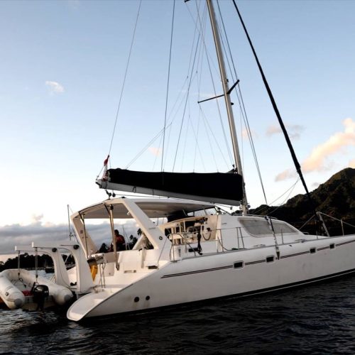 Leopard 47 for vacations and ASA 114 Cruising Catamaran