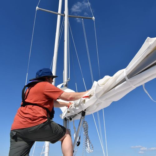 Raising the Main Sail!